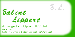 balint lippert business card